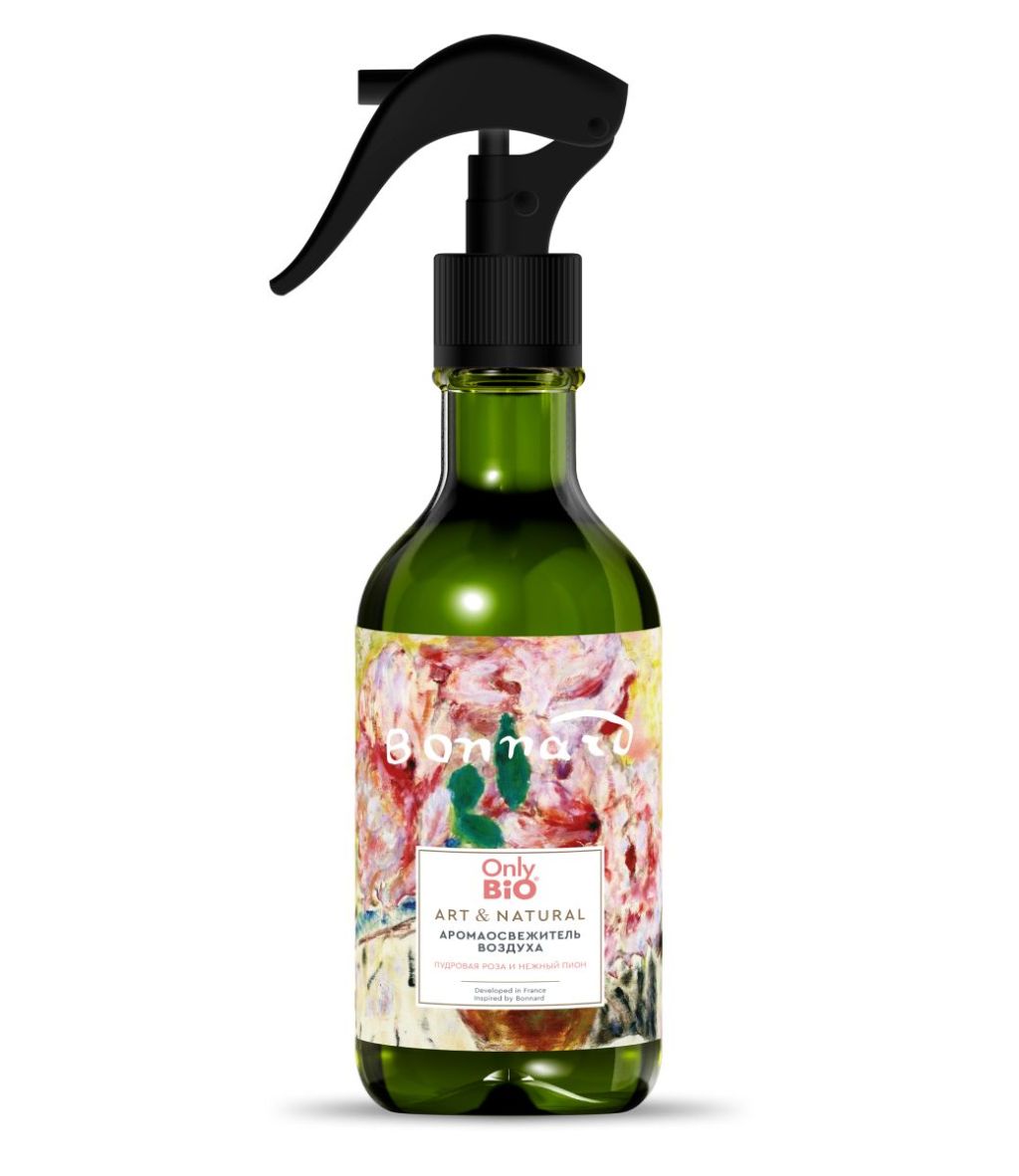 Only Bio & Natural аромаосвежитель воздуха пудровая роза и нежный пион 320 мл
