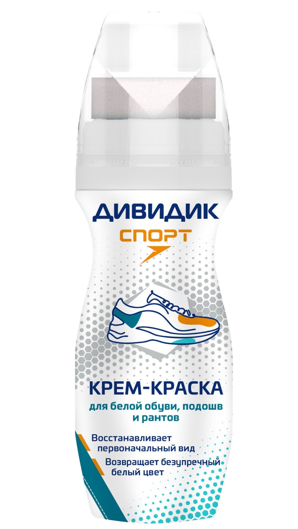Дивидик крем краска спорт для спортивной обуви 75 мл белая