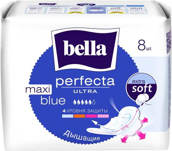 BELLA Прокладки супертонкие ULTRA BLUE, 8шт NEW