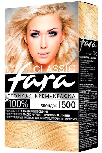 КЛ фара 500 краска для волос блондор 6 шт в кор