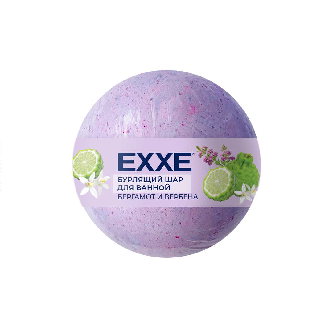 Exxe бурлящий шар для ванной вербена и бергамот 120 г