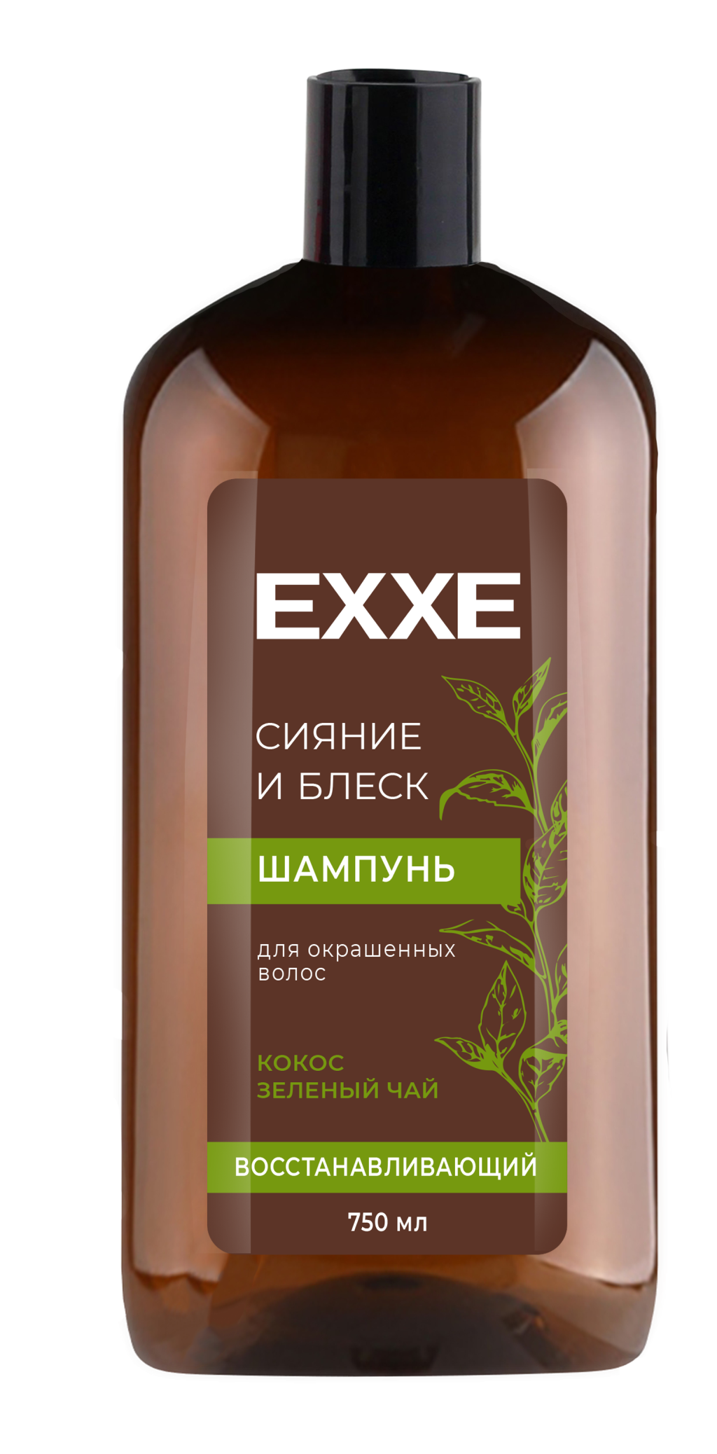 EXXE Шампунь 'Сияние и блеск' Восстанавливающий для окрашенных волос, 750 мл