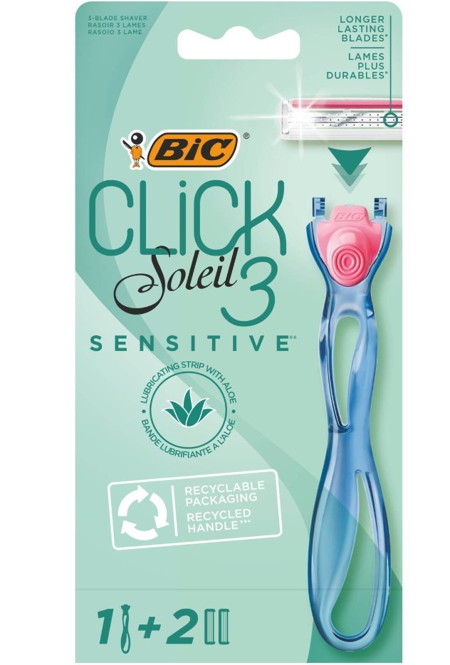 BIC CLICK SESITIVE 3 Станок+2 кассеты (три лезвия) ЖЕНСКИЙ