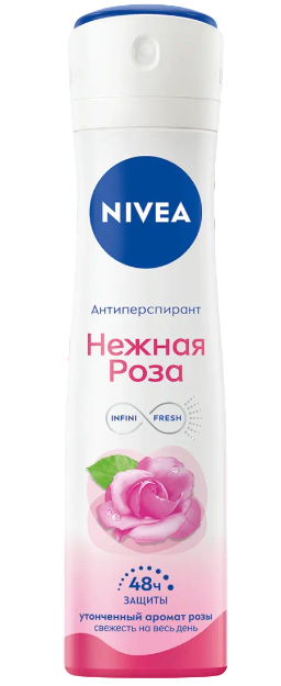 NIVEA део спрей женский нежная роза 150мл new