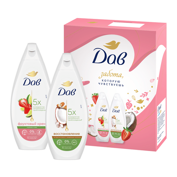 ПН Дав фруктовое настроение крем гель для душа 250 мл крем гель для душа 250 мл