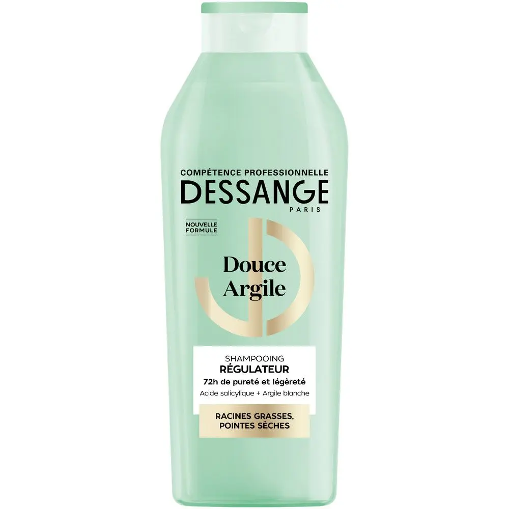 Dessange Paris шампунь для волос жирных у корней и сухих на кончиках белая глина 280 мл
