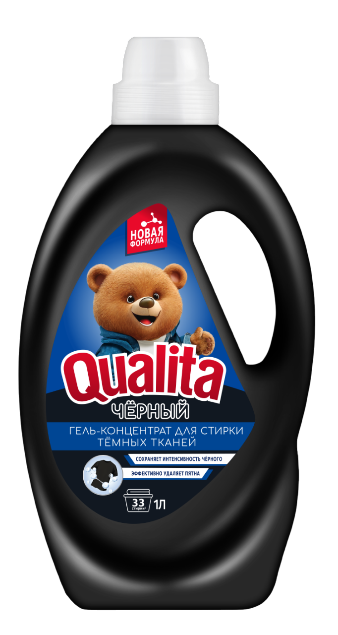 Qualita гель для стирки темного белья флакон 1000 мл