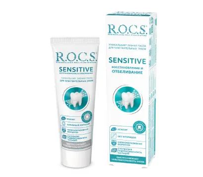 Rocs зубная паста восстановление и отбеливание 94 г