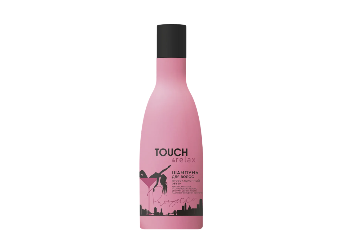 TOUCH&Relax шампунь для волос провокационный объем prosecco 300 мл