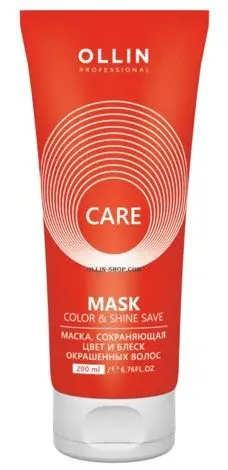 OLLIN CARE маска сохраняющая цвет и блеск окрашенных волос 200 мл