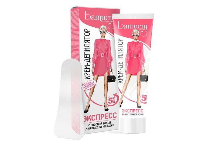 Батист крем депилятор с розовой водой 100 мл