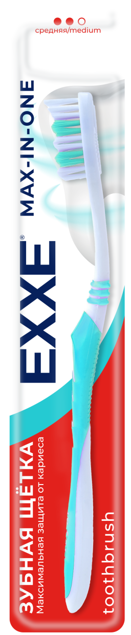 EXXE зубная щетка max in one средняя