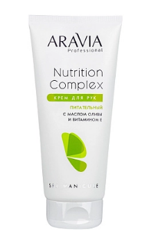 Aravia Professional Крем для рук питательный с маслом оливы и витамином Е Nutrition Complex Cream 150 мл