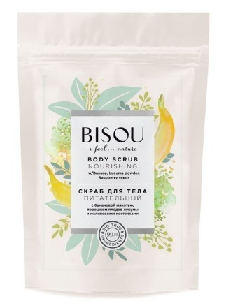 Bisou скраб для тела с банановой мякотью Питательный 200г