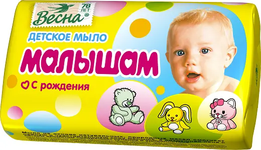 ВЕСНА малышам туалетное мыло с рождения 90 г