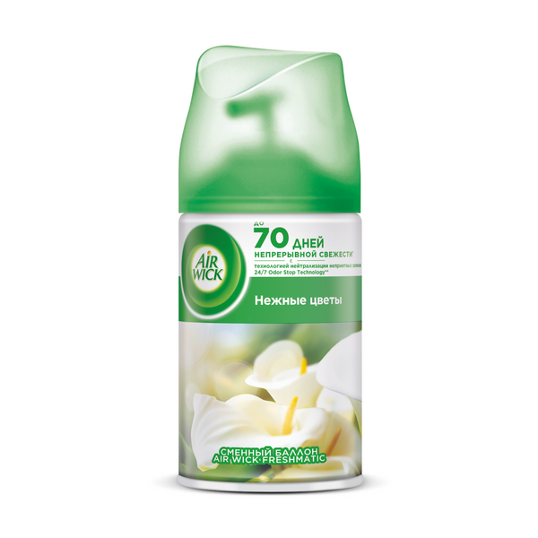 Air Wick Freshmatic освежитель воздуха в сменных аэрозольных баллонах к автоматическому распылителю освежителя воздуха нежные цветы 250 мл