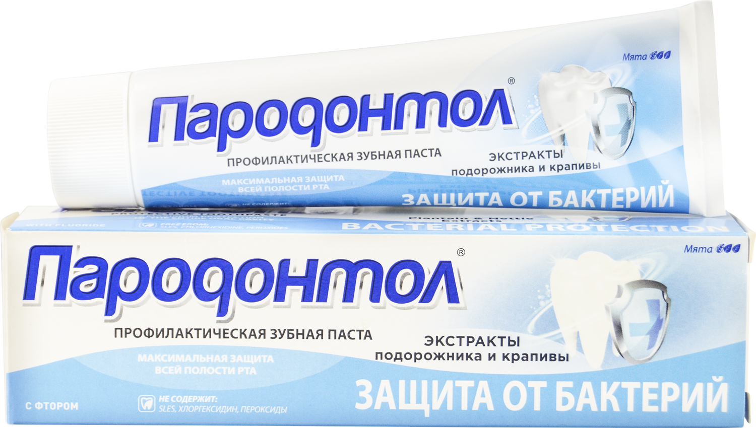 Пародонтол зубная паста антибактериальная защита 124 г