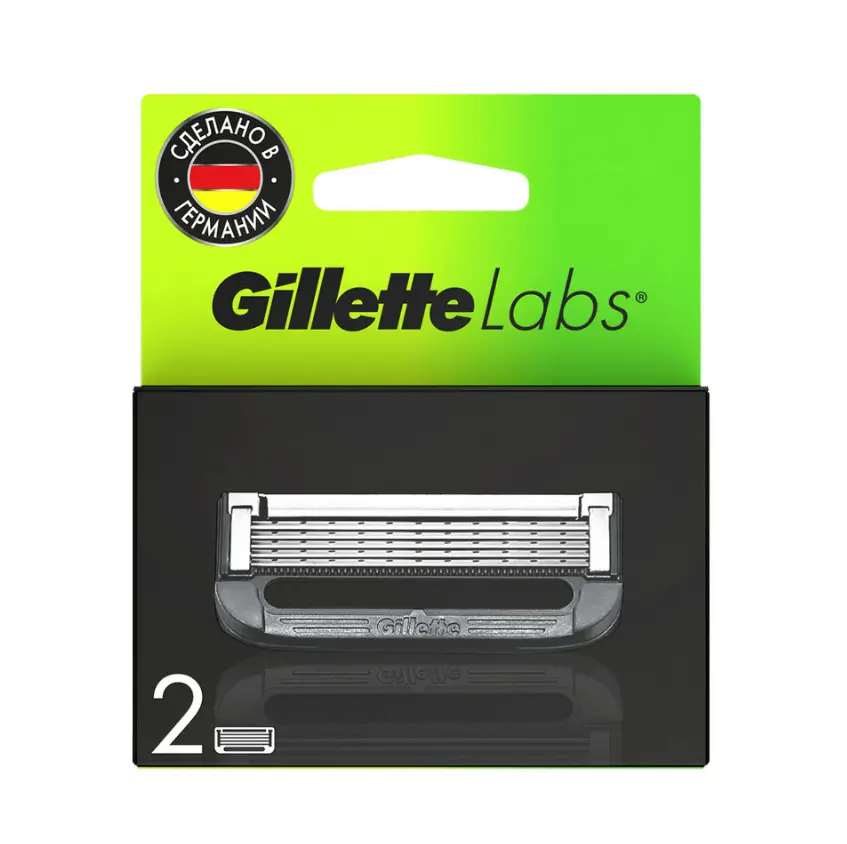 Gillette кассеты labs 2 шт