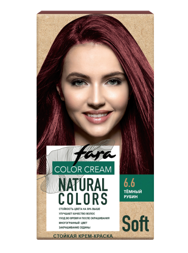 КЛ краска для волос fara natural colors soft 324 темный рубин