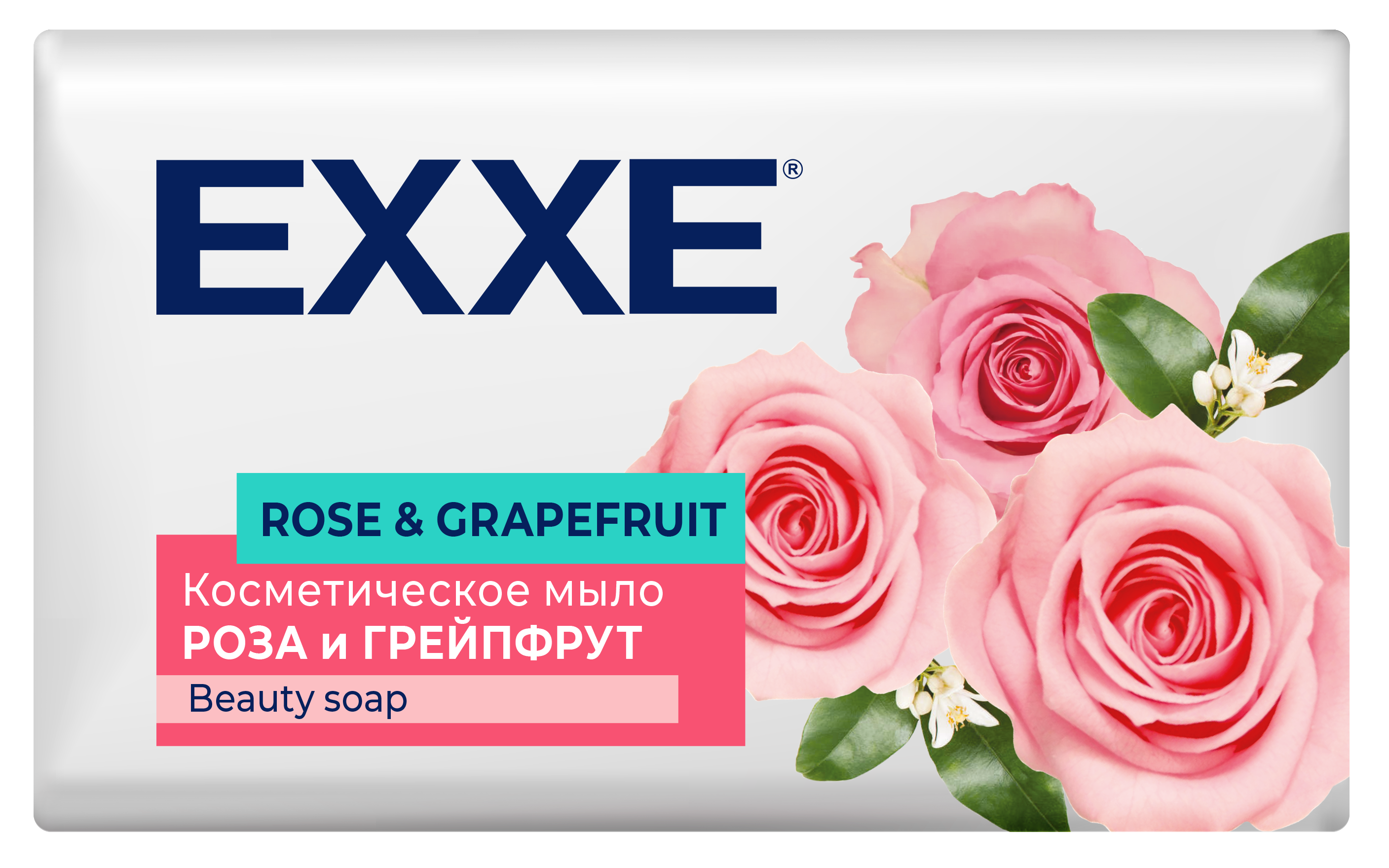 EXXE косметическое мыло роза и грейпфрут 90 г