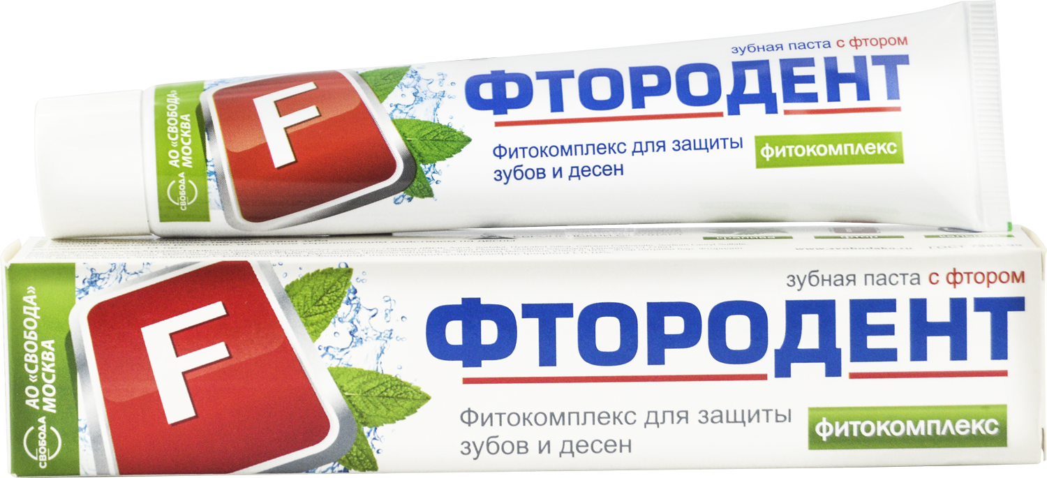 Фтородент зубная паста фитокомплекс 62 г