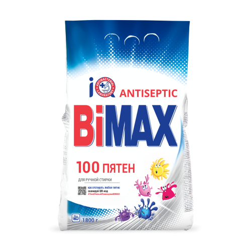 BiMax 100 пятен  ручная стирка gelгранула 1800 г