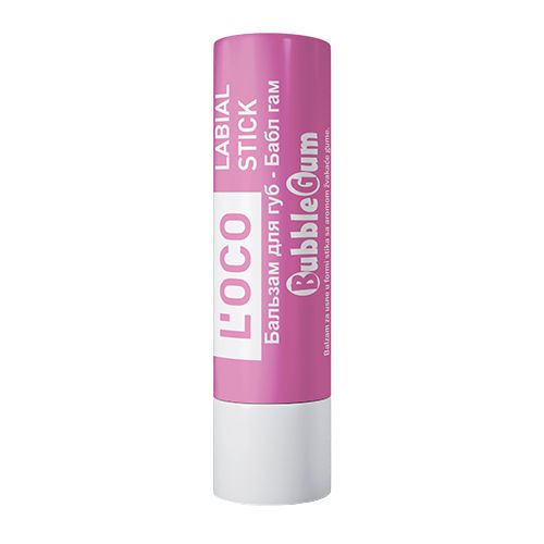 L’oco бальзам для губ labial stick бабл гам 4.4 гр