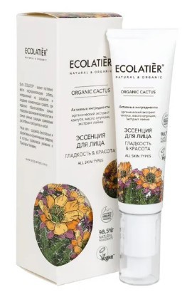 Ecolatier эссенция для лица серия organic cactus 30 мл