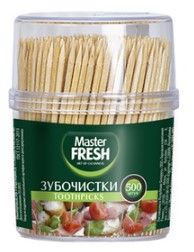 Master FRESH зубочистки в пластик баночке  500шт