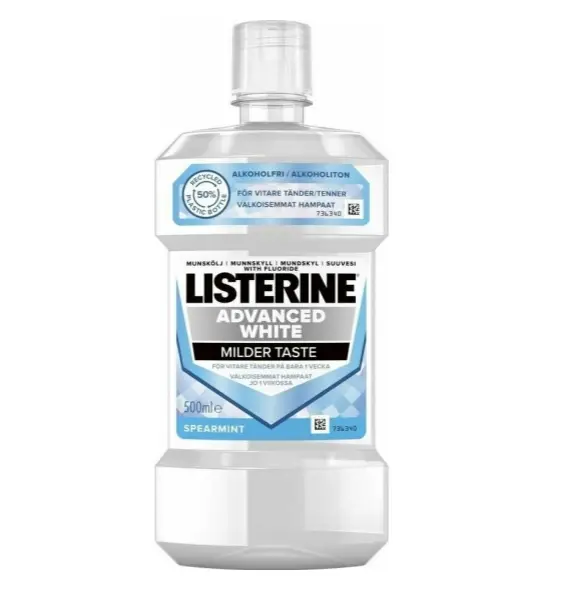 Listerine ополаскиватель экспертное отбеливание без спирта 500 мл стикер