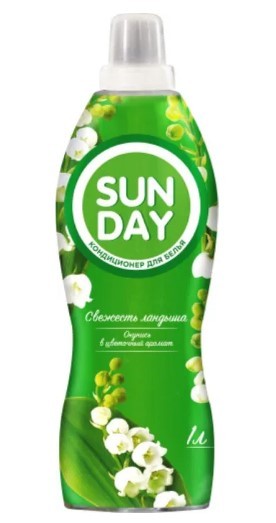 Sunday кондиционер для белья свежесть ландыша 1л