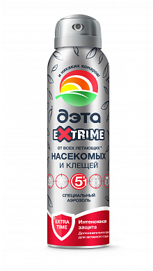 Дэта аэрозоль EXTRIME специальный от всех летающих и клещей150 мл