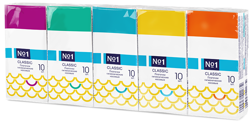 Bella платочки носовые №1 classic двухслойные mega pack 10 уп по 10 платочков сибирь