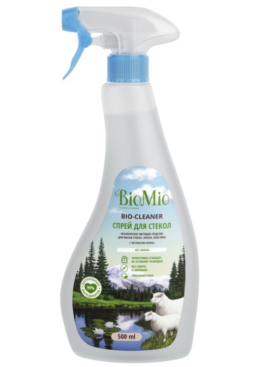 BioMio средство чистящее для стекол Bio-Glass Cleaner 500мл