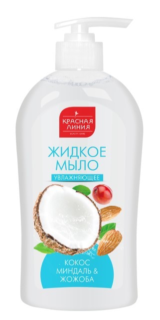Красная Линия жидкое мыло Кокос, миндаль и жожоба 500г