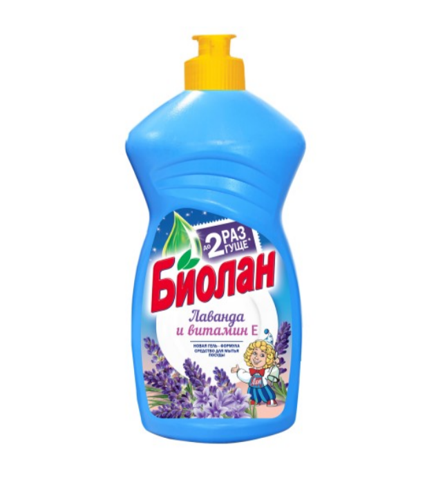 Биолан средство для мытья посуды лаванда витамин е 450 мл