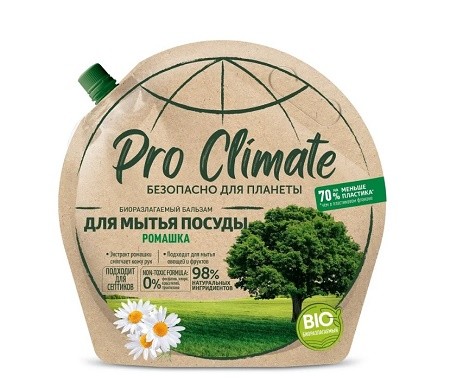 Pro Climate бальзам для посуды биоразлагаемый Ромашка дой-пак 700мл