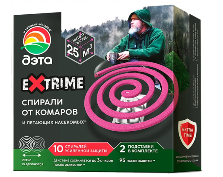 Дэта спирали EXTRIME 10 шт+2 подставки