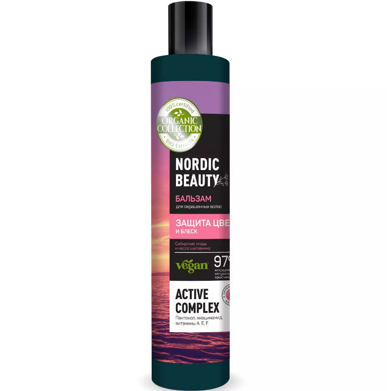 Organic collection бальзам для окрашенных волос защита цвета и блеск флакон дисктоп 400 мл