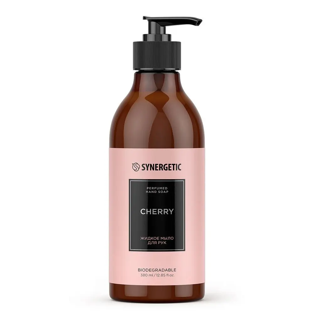Synergetic жидкое мыло для рук cherry вишня 380 мл