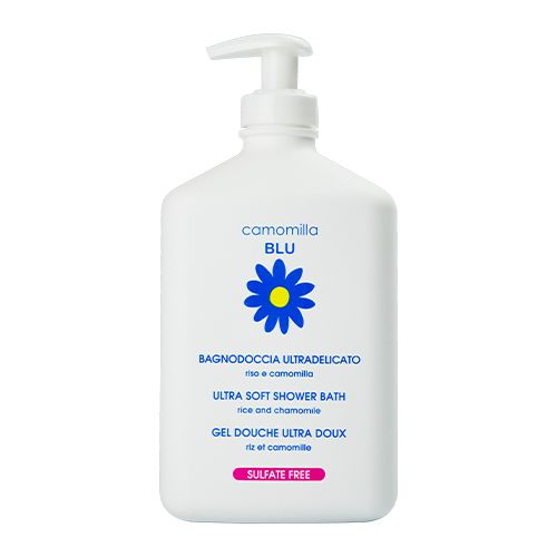 Camomilla Blu гель для душа с рисом и ромашкой для взрослых и детей 0+ ultra soft shower bath rice and chamomile 500 мл