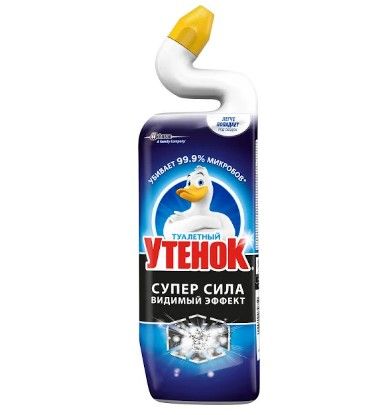 Туалетный Утенок чистящее средство для унитаза видимый эффект 900 мл