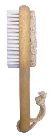 Lei пемза педикюрн со щеткой деревянная ручка искусственная щетина