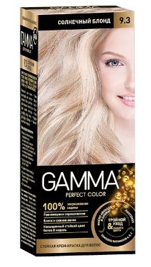 Gamma Perfect Color стойкая крем-краска тон 9.3 Солнечный блонд