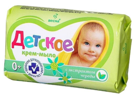 ВЕСНА детское крем мыло регенерирующее с экстрактом череды 90г
