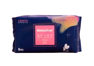MIDDAY BEAR Прокладки гигиенические ночные 350мм 6 шт