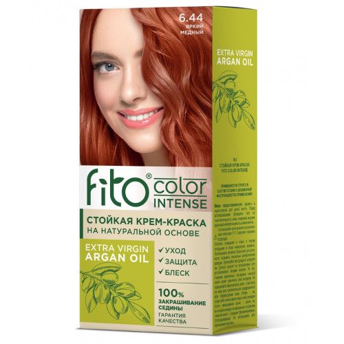 Fito color краска для волос тон 6.44 яркий медный