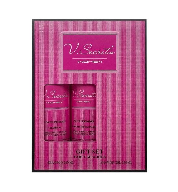 V secrets подарочный набор шампунь 250 + гель для душа 250 жен