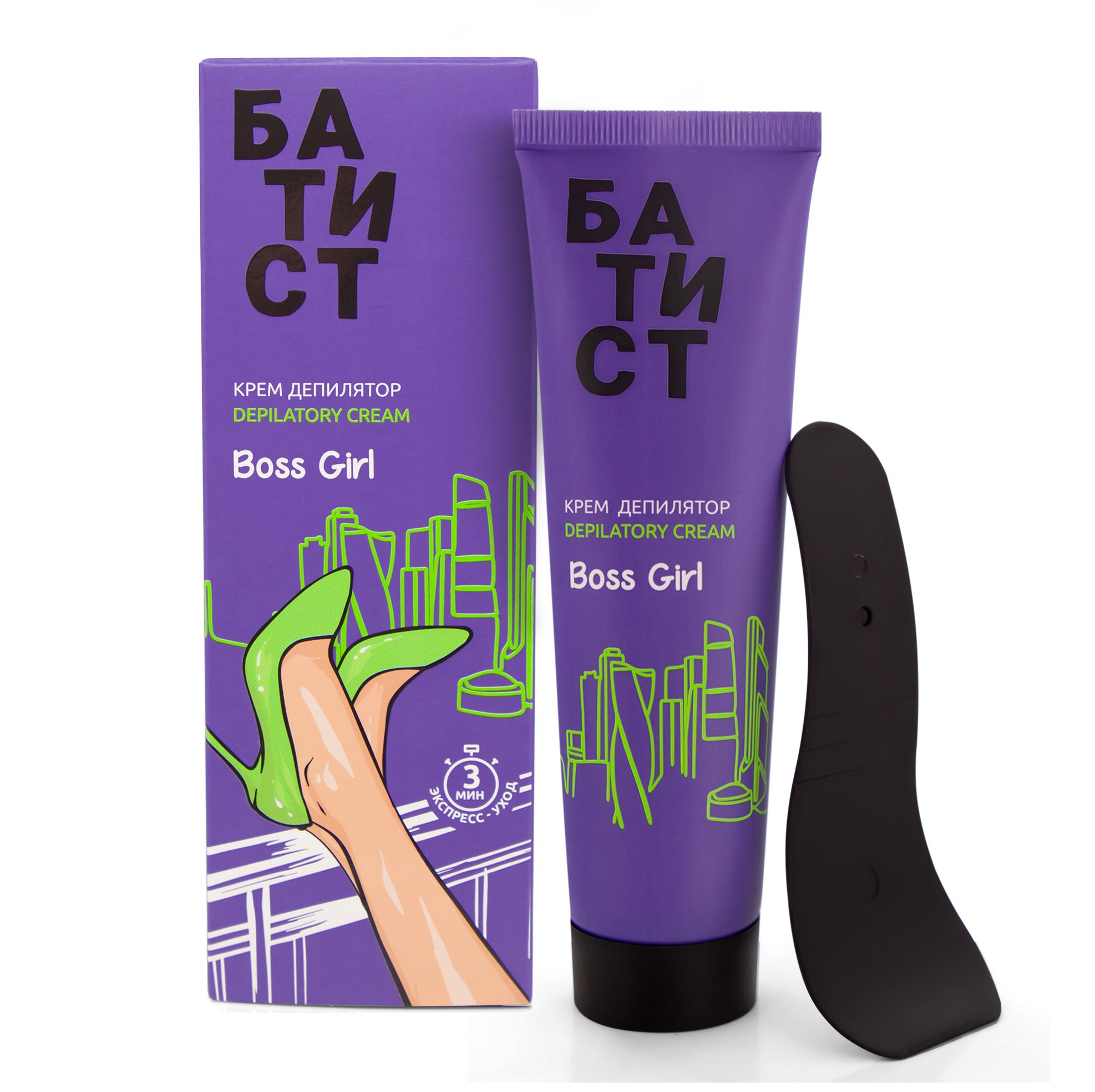 Батист крем депилятор boss girl экспресс уход 3 мин 100мл