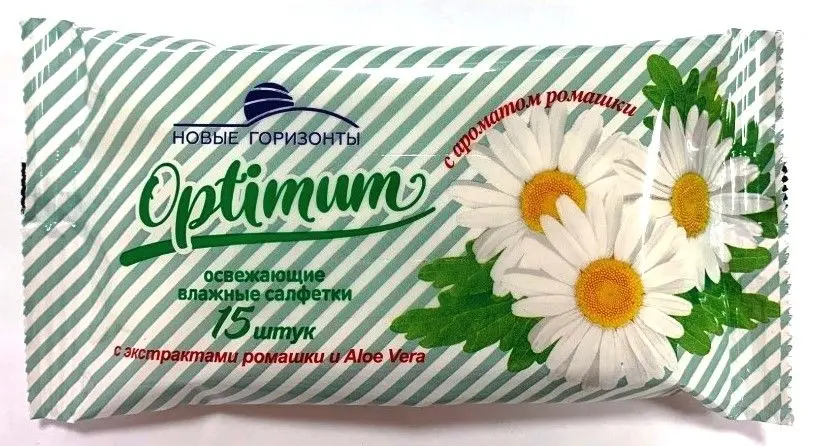 Новые горизонты салфетки ромашка 15 штук